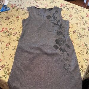 Liz Claiborne size S sparkle gray dress